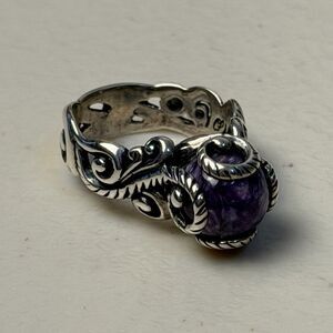 Carolyn Pollack Relios Purple Size 5 Sterling Silver Ring